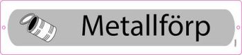 Tina merkkejä - Metallförp